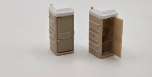 Under Construction Replicas 87-0005T - Porta-Potty *2-Pack* - Tan  - HO Scale