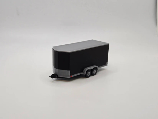 Under Construction Replicas 87-0031B - 16' Cargo Trailer - Black  - HO Scale