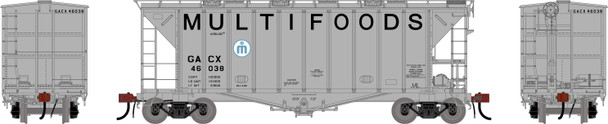 PRE-ORDER: Athearn Genesis 3174 - GATC 2600 Airslide Covered Hopper GATX (GACX) 46038 'Multifoods' - HO Scale