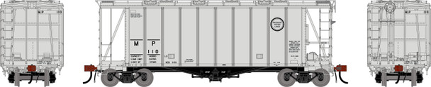 PRE-ORDER: Athearn Genesis 3185 - GATC 2600 Airslide Covered Hopper Missouri Pacific (MP) 110 - HO Scale