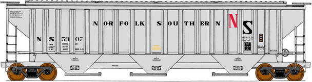 PRE-ORDER: InterMountain 45338-10 - PS 4750 3-Bay Covered Hopper Norfolk Southern (NS) 5366 - HO Scale