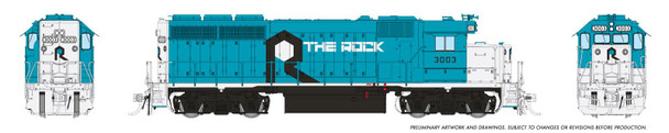 PRE-ORDER: Rapido 1078531 - EMD GP40 (DCC and Sound) Rock Island (CRIP) 3003 - HO Scale