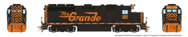 PRE-ORDER: Rapido 1078539 - EMD GP40 (DCC and Sound) Wheeling and Lake Erie Railway (WLE) 302 - HO Scale