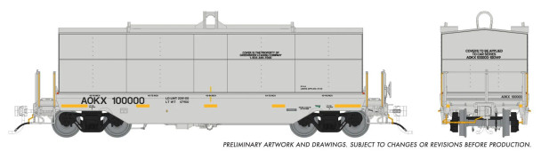 PRE-ORDER: Rapido 1128005A-100051 - Greenbrier Transverse Coil Car Greenbrier Leasing (AOKX) 100051 - HO Scale
