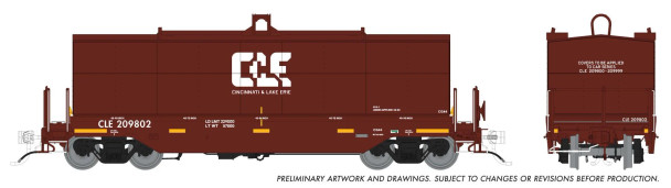 PRE-ORDER: Rapido/Home Shops 1128013A-209856 - Greenbrier Transverse Coil Car Cincinnati & Lake Erie (CLE) 209856 - HO Scale