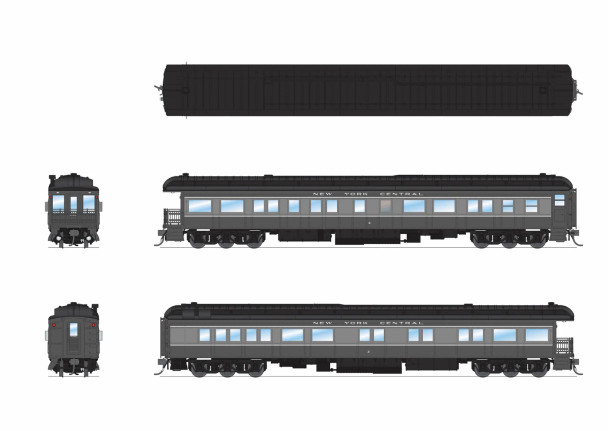 Broadway Limited 9723 - Heavyweight Business Car New York Central (NYC) 3 - HO Scale