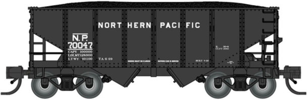 PRE-ORDER: Bluford Shops 60655 - 30'6" USRA 2-Bay Hopper Northern Pacific (NP) 70008 - N Scale