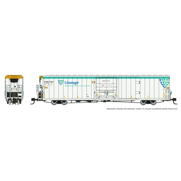 Rapido 567003-7335 - Greenbrier 72’ IL 7780 Reefer Lineage (LINX) 7335 Neenah - N Scale