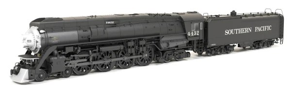 Broadway Limited 9834 - Lima GS-4 4-8-4 (Paragon4 Sound/DC/DCC/Smoke) Southern Pacific (SP) 4432 Deskirted Painted Black No Trim on Pilot - HO Scale