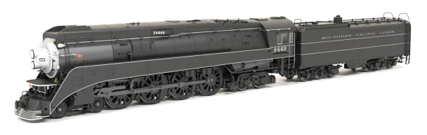 Broadway Limited 9843 - Lima GS-4 4-8-4 (DC Silent) Southern Pacific (SP) 4449 2001 Excursion Black w/ Pinstripes - HO Scale