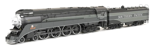 Broadway Limited 9845 - Lima GS-4 4-8-4 (DC Silent) Southern Pacific (SP) 4437 "Lark" Two-Tone Gray Fantasy Paint - HO Scale