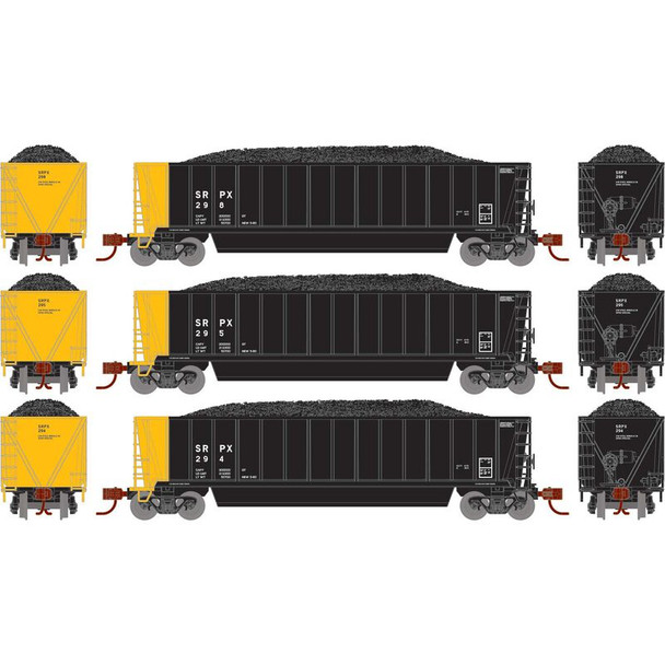 Athearn 1414 - Berwick Bathtub Gondola w/Load (3) Salt River Project (SRPX) 294/295/298 - N Scale