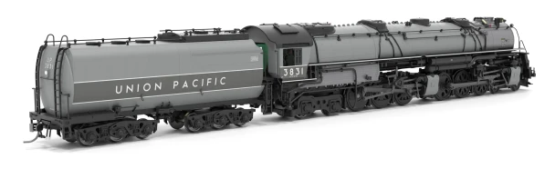 Broadway Limited 9916 - ALCo 4-6-6-4 Challenger CSA-2 (DC Silent) Union Pacific (UP) 3831 Two-tone Gray Fantasy Paint - HO Scale