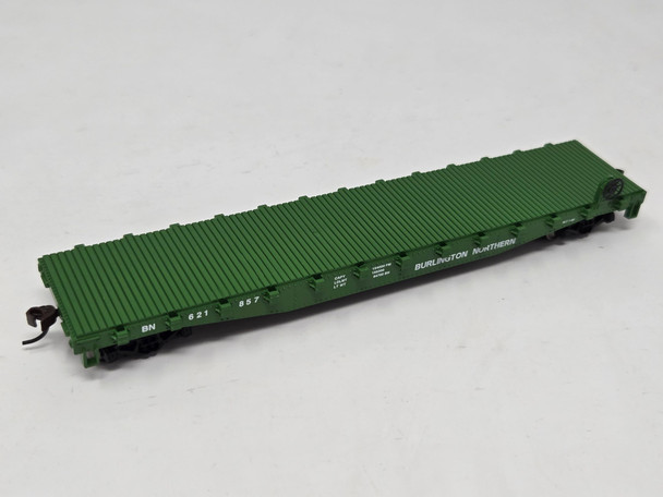 Pre-Owned: Walthers Trainline Flatcar Burlington Northern (BN) 621857 - HO Scale