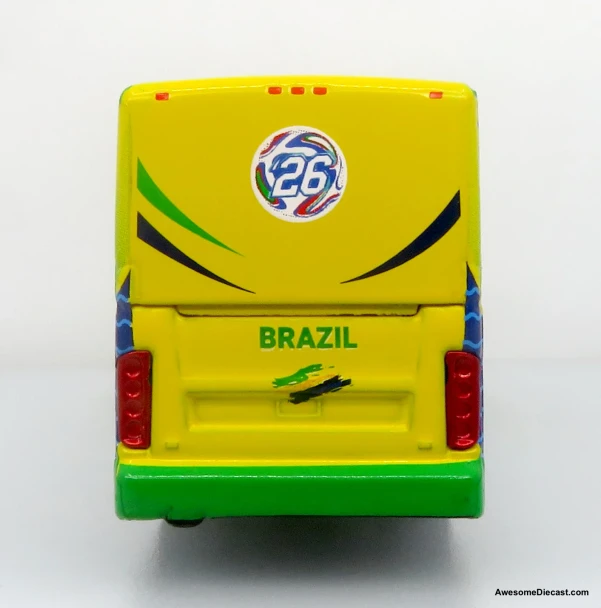 Iconic Replicas 87-0716 - 1:87 Van Hool CX-45 Coach: World Cup Brazil National Team  - HO Scale