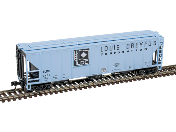 Atlas Master 50006800 - PS-4427 3-Bay Covered Hopper Louis Dreyfus (TLDX) (Blue/Black) 5944 - N Scale