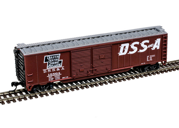 Atlas Trainman 50007320 - 50' Double Door Box Car Duluth South Shore & Atlantic (DSS&A) (Brown/White) 15587 - N Scale