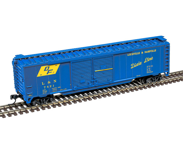 Atlas Trainman 50007330 - 50' Double Door Box Car Louisville & Nashville (L&N) (Blue/Yellow) 7428 - N Scale
