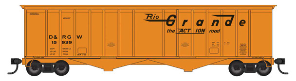 PRE-ORDER: Walthers Mainline 910-7236 - 50' 2-Bay Airslide(R) Covered Hopper Denver & Rio Grande Western (D&RGW) 15980 - HO Scale