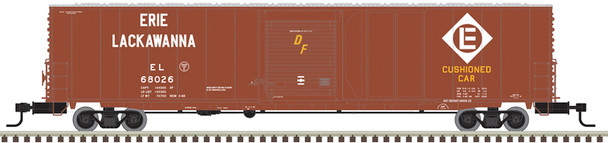 Atlas Master 20007820 - 60' Auto Parts Box Car Erie Lackawanna (Brown/White/Yellow) 68026 - HO Scale