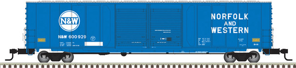 Atlas Master 20007823 - 60' Auto Parts Box Car Norfolk and Western (Blue/White) 600928 - HO Scale