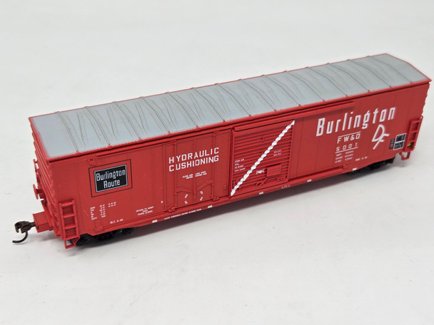 Pre-Owned: Athearn Ready to Roll 50' Combination Door Box Car Ft Worth and Denver (FW&D) 5001 - HO Scale