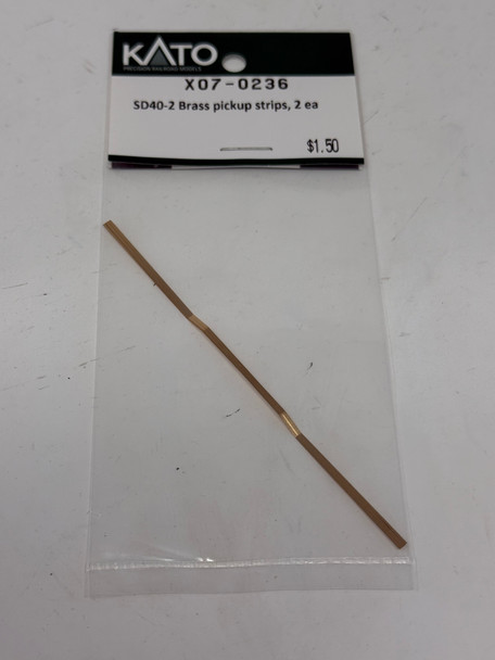 Kato X07-0236 - SD40-2 Brass pickup strips 2 ea  - N Scale