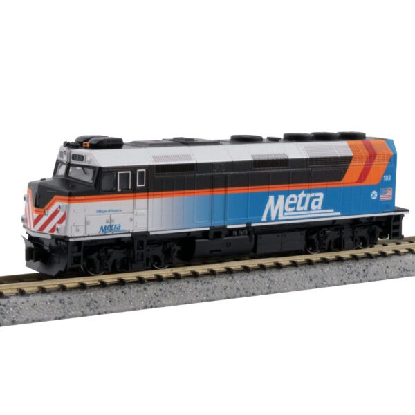 Kato 176-9108-DCC - F40PH Chicago Metra (DCC without Sound) 183 Village of Itasca - N Scale