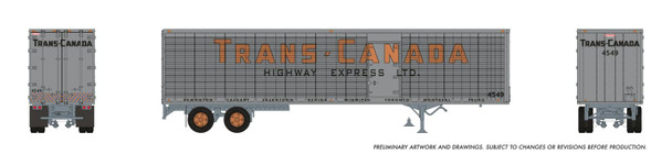 PRE-ORDER: Rapido 1146074 - 45' Trailmobile Dry Van Trailer Trans-Canada Hwy Express 4581 - HO Scale