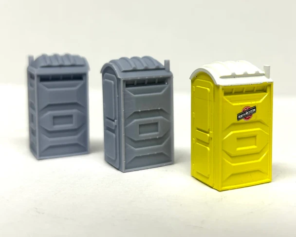 Silver Spike Designs 87-2014 - Porta-Potties 3 Pack  - HO Scale Kit