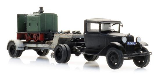 Artitec 387.556 - Ford AA semi-trailer Deutz locomotive  - HO Scale