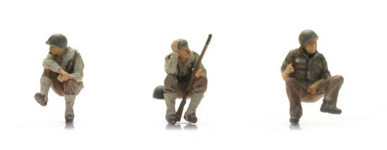 Artitec 5870120 - US Jeep crew (3)  Jeep pictured Not Included  - HO Scale