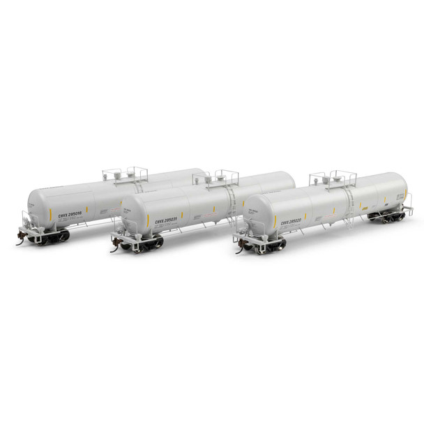 Athearn 2402 - 30,000 Gal Ethanol Tank Car (3) CHVX 295016/295020/295031 - HO Scale