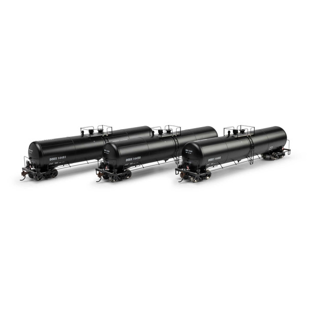 Athearn 2405 - 30,000 Gal Ethanol Tank Car (3) Department of Defense (DODX) 14450/14466/14481 - HO Scale
