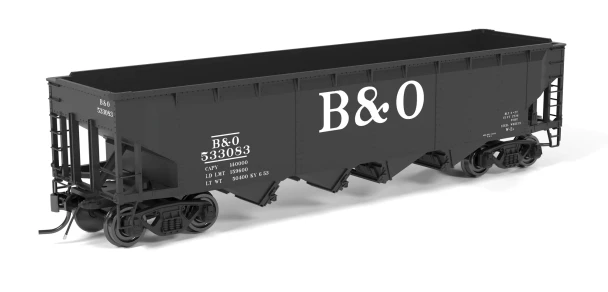 Broadway Limited 10132 - ARA 70-ton 4-Bay Hopper Baltimore & Ohio (B&O) Big "B&O" Scheme/ 6-pack A #533083 533343 533545 533587 533675 533983 - HO Scale