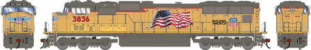 PRE-ORDER: Athearn Genesis 3290 - EMD SD70M (DCC and Sound) Union Pacific (UP) 3836 'Flared Radiators & PTC' Primed For Grime - HO Scale