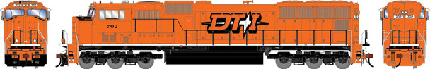 PRE-ORDER: Athearn Genesis 3279 - EMD SD70M (DC Silent) Detroit, Toledo and Ironton (DTI) 702 Legendary Liveries - HO Scale