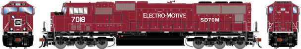 PRE-ORDER: Athearn Genesis 3271 - EMD SD70M (DC Silent) Electro-Motive Diesel Demonstrator (EMDX) 7018 - HO Scale