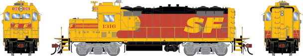 PRE-ORDER: Athearn Genesis 3247 - EMD GP7u (DCC and Sound) Atchison, Topeka and Santa Fe (ATSF) 1316 'Kodachrome' - HO Scale