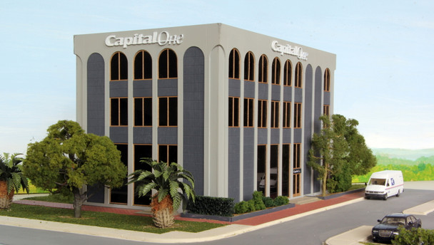 Summit Customcuts BK-002 - Capital One Bank  - HO Scale Kit
