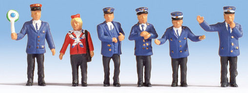 Noch 36265 - German Railway Officials pkg(6)  - N Scale