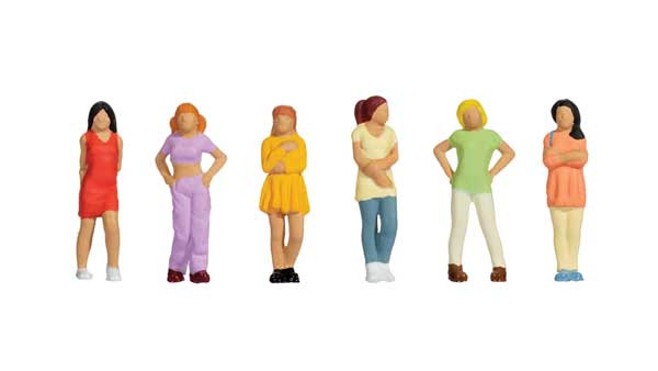 Noch 36517 - Female Teenagers pkg(6)  - N Scale