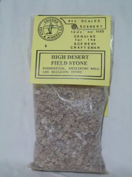 Arizona Rock and Mineral 1025 - High Desert Field Stone (12 Oz Bag)  - Multi Scale