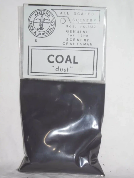 Arizona Rock and Mineral 1130 - Coal Dust (1 Oz Bag)  - Multi Scale