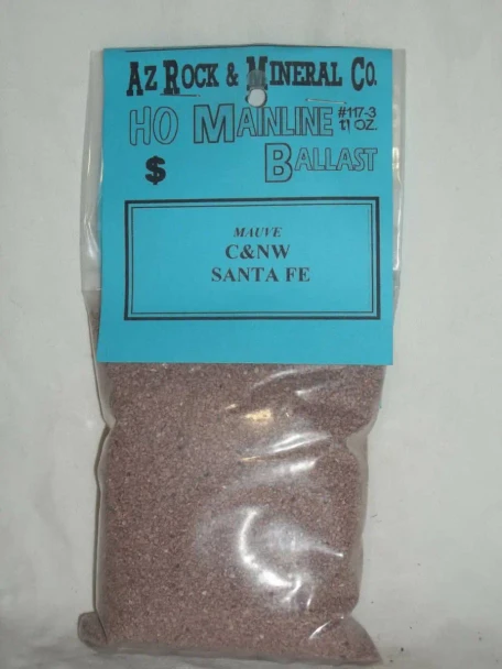 Arizona Rock and Mineral 1173 - ATSF, CNW Mauve (12 Oz Bag)  - HO Scale
