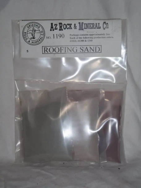Arizona Rock and Mineral 1190 - Bag Roofing Sand (6 Oz Bag)  - Multi Scale