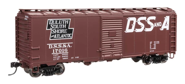 Walthers Mainline 910-2749 - 40' AAR Modified 1937 Boxcar Duluth, South Shore and Atlantic (DSS&A) 17016 - HO Scale