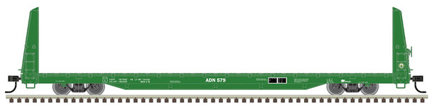 Atlas Trainman 20007949 - Bulkhead Flat Car Ashley Drew & Northern (ADN) (Green) 585 - HO Scale