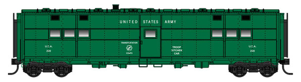 PRE-ORDER: Walthers Proto 920-17902 - ACF-Built Troop Kitchen Car (Lighted) US Army (USAX) hen200 - HO Scale