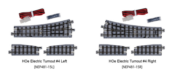 Kato 52-301 - HOe Electric Turnout #4 Right [NEP481-15R]  - HOn30 Gauge